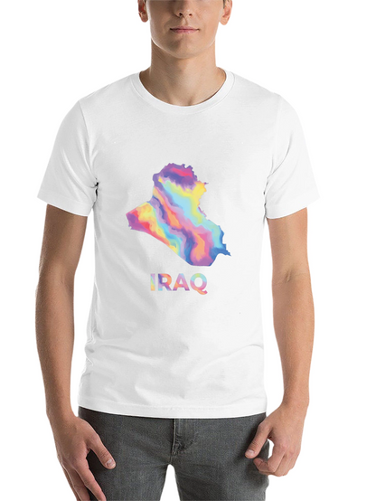 Iraq Map Graphic T-Shirt - Stylish Black Tee