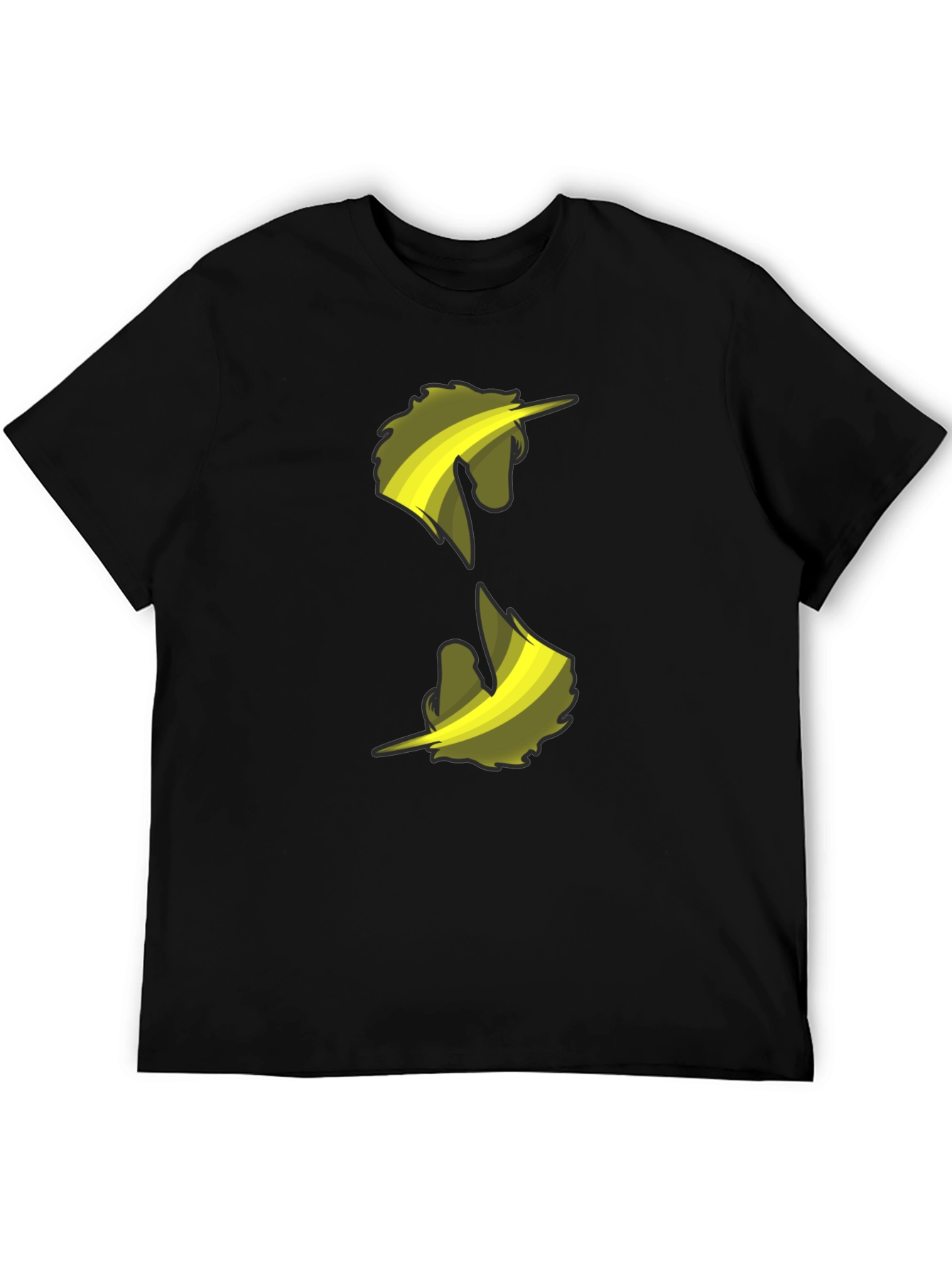 Unicorn Graphic Tee - Modern Design Black Shirt