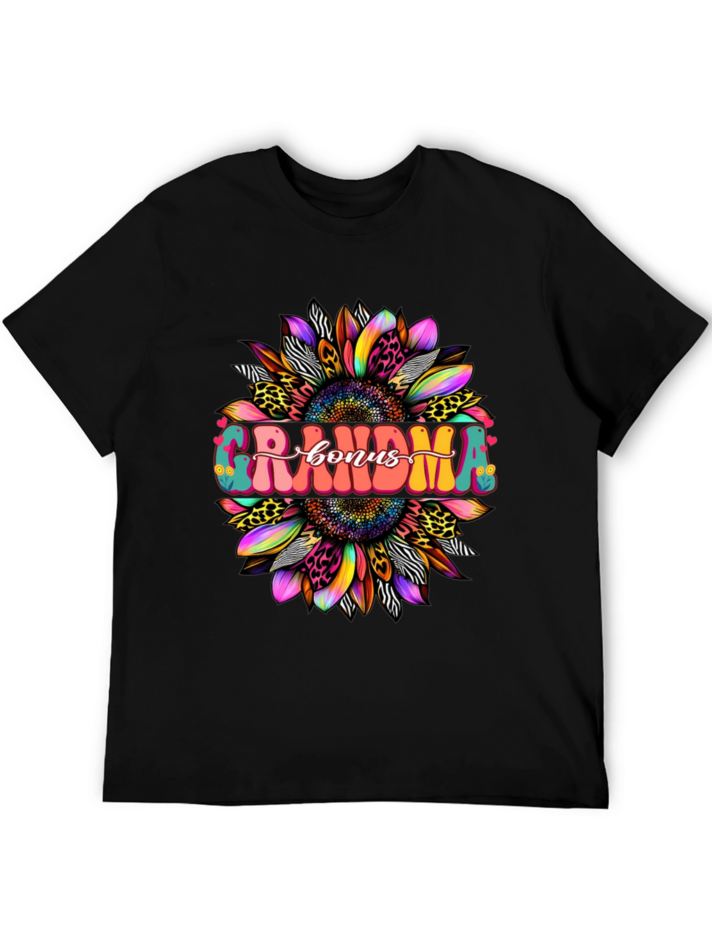 Grandma Bonus Graphic Tee - Sunflower Design