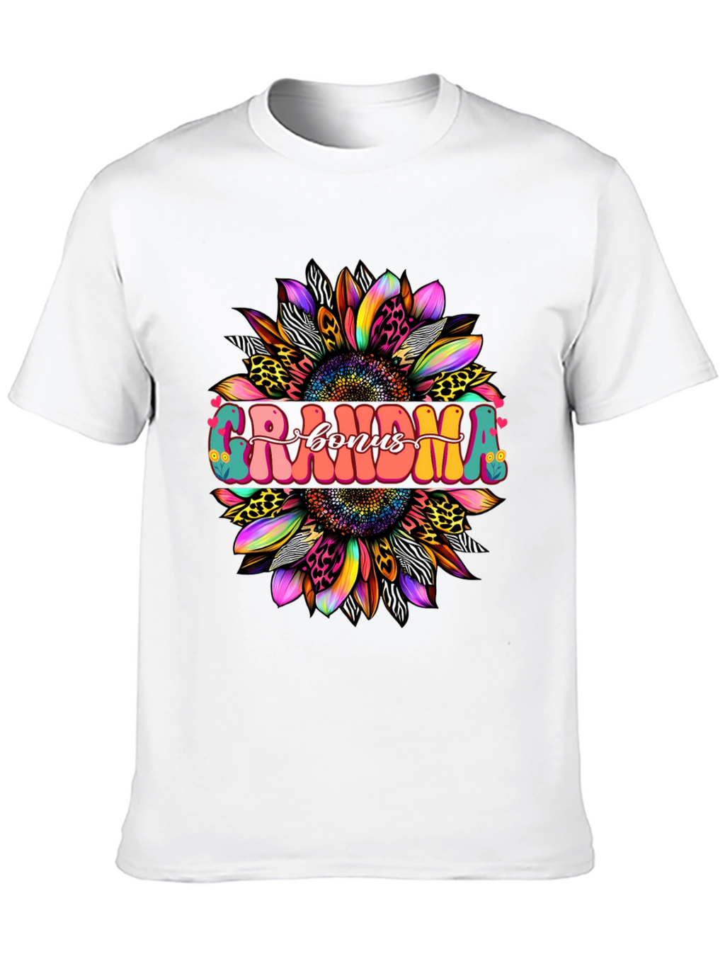 Grandma Bonus Graphic Tee - Sunflower Design