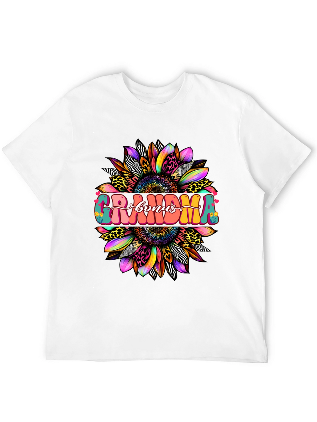Grandma Bonus Graphic Tee - Sunflower Design