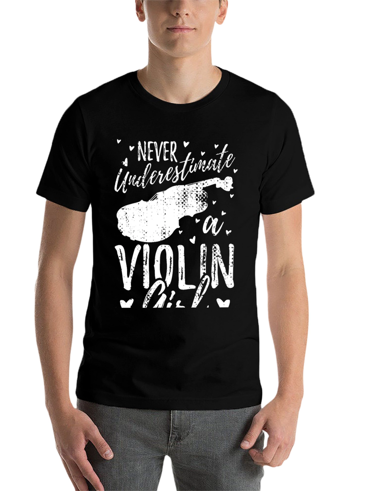 Never Underestimate a Violin Girl T-Shirt
