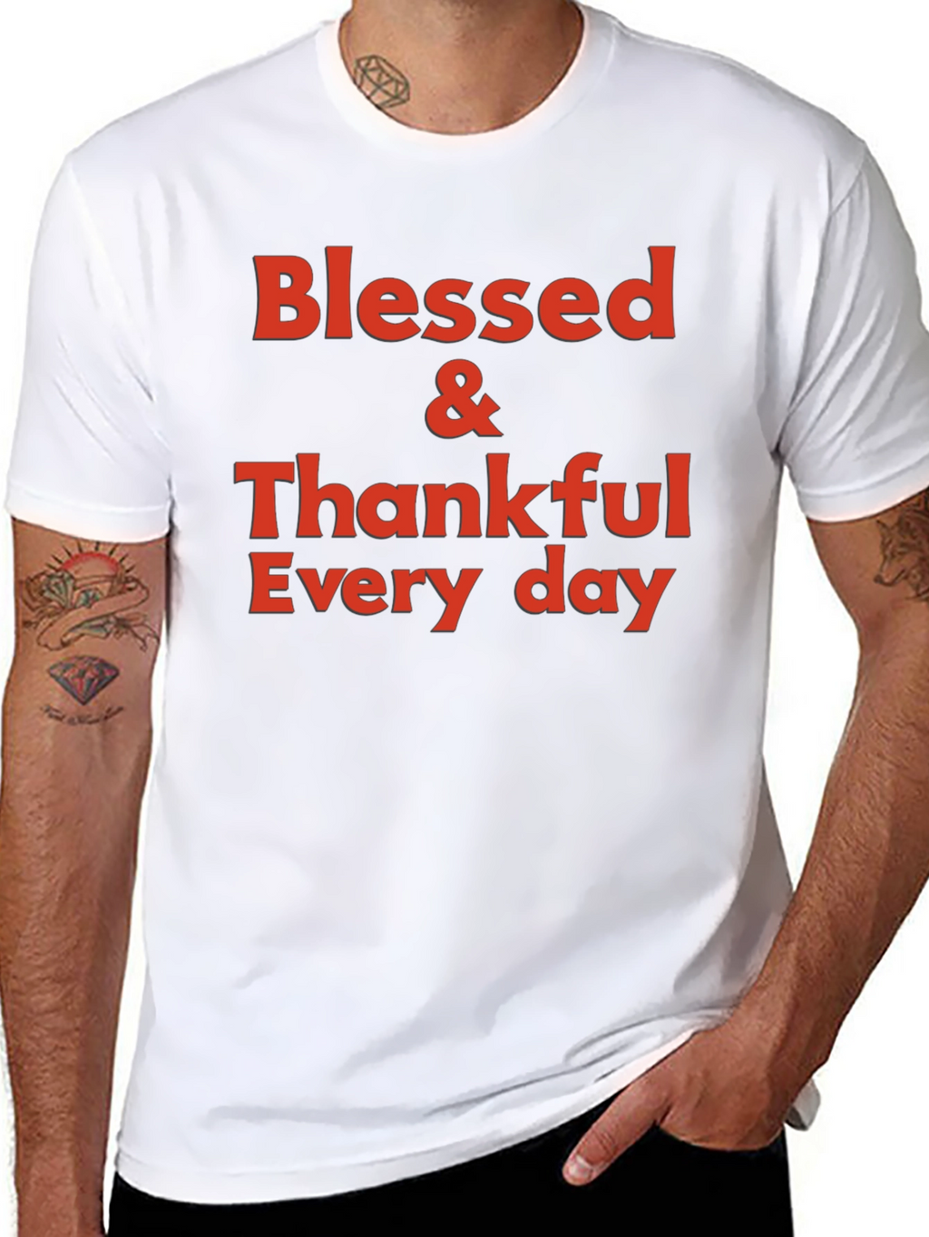 Blessed & Thankful Graphic T-Shirt