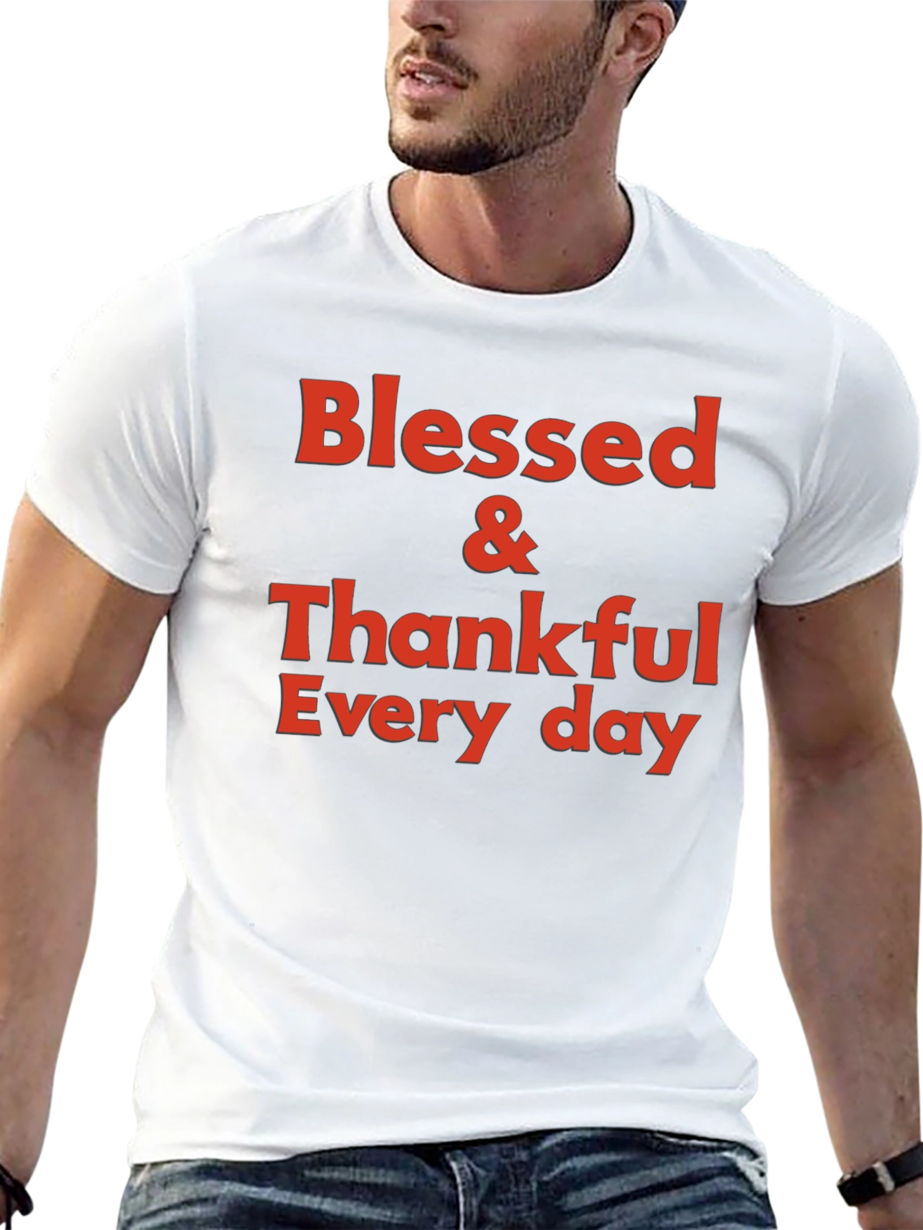 Blessed & Thankful Graphic T-Shirt