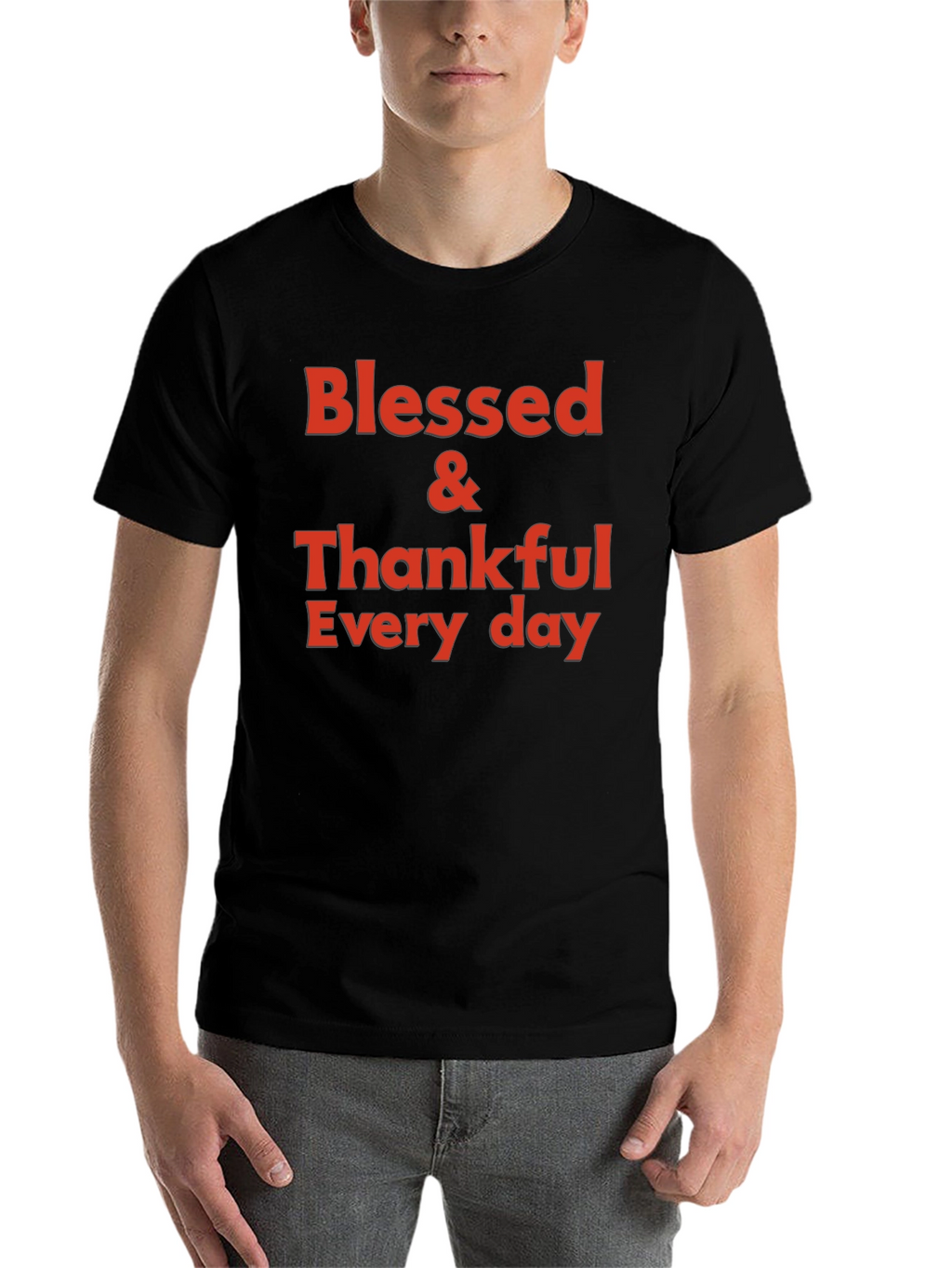 Blessed & Thankful Graphic T-Shirt