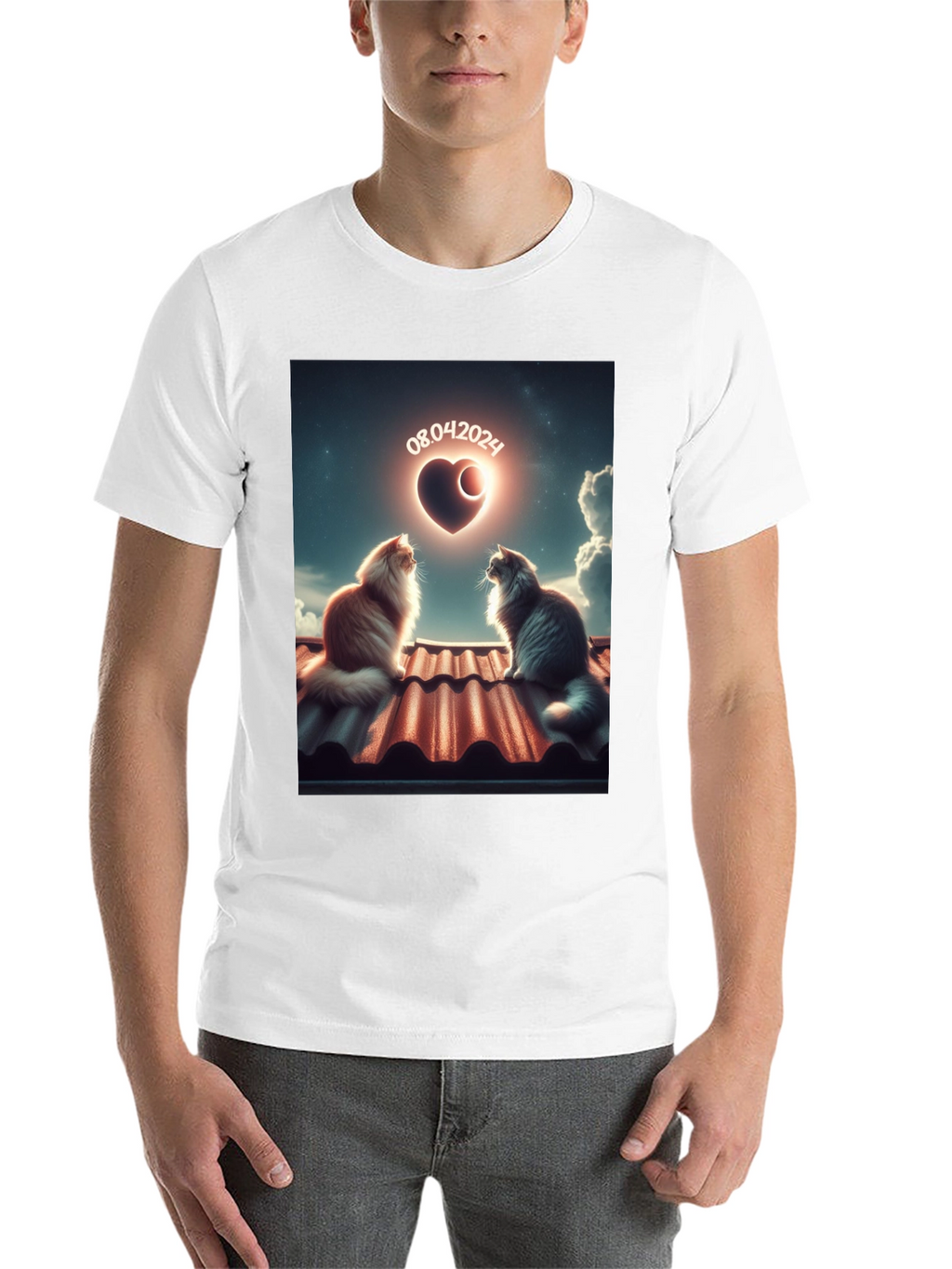 Cats in Love T-Shirt - Unique Date Design
