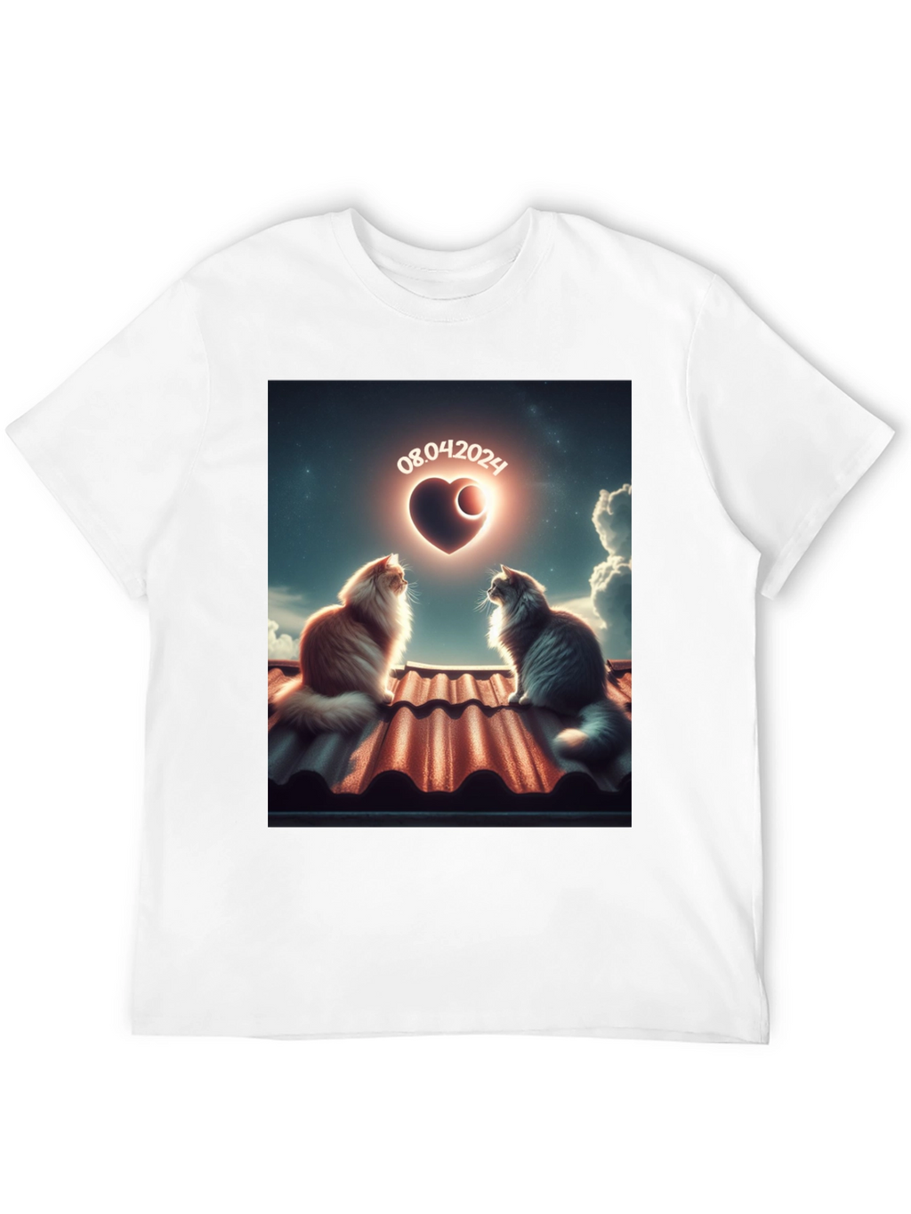 Cats in Love T-Shirt - Unique Date Design