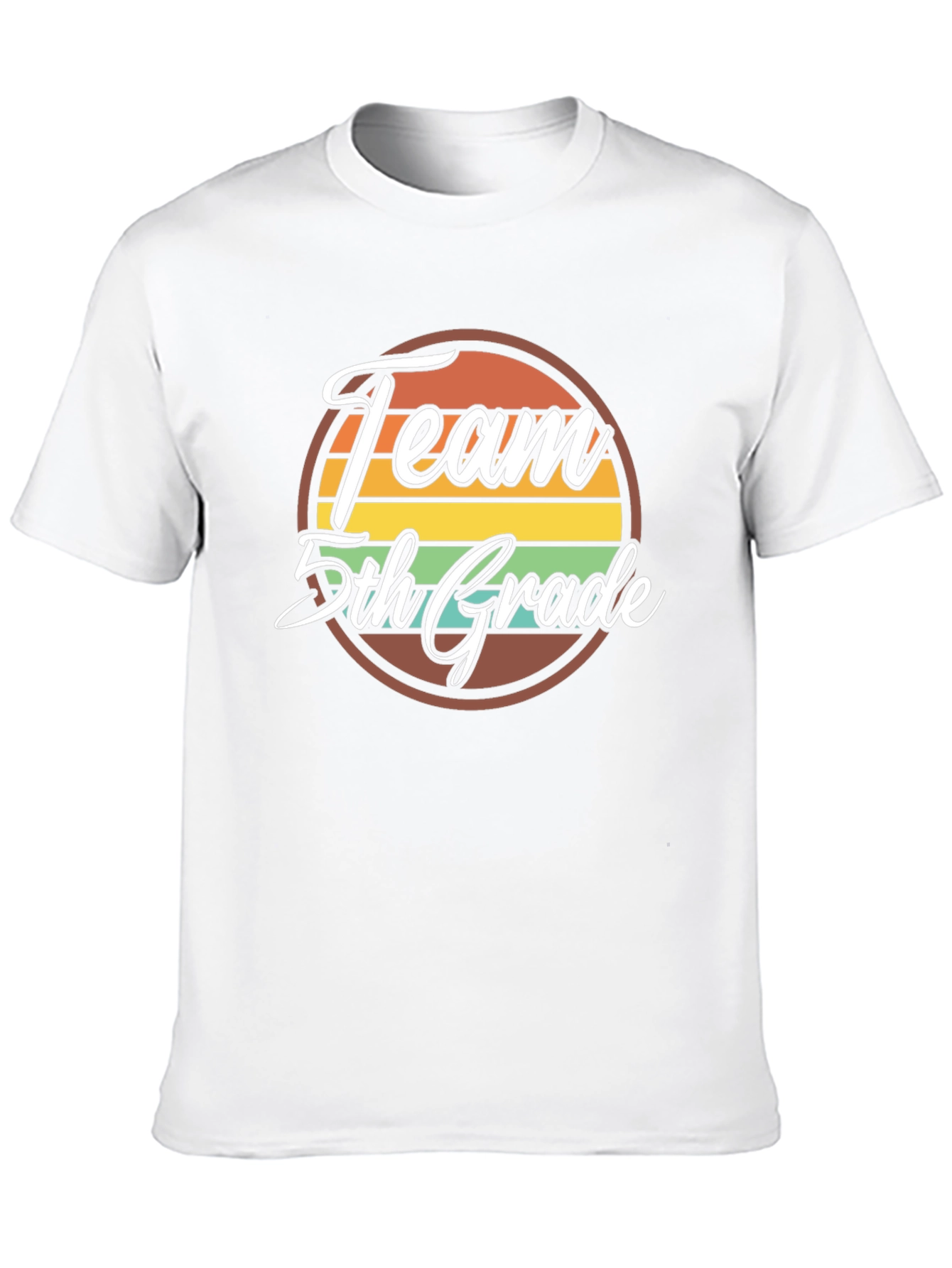 Team 5th Grade Retro Graphic T-Shirt