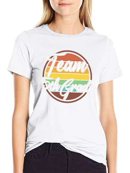 Team 5th Grade Retro Graphic T-Shirt