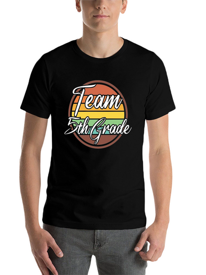 Team 5th Grade Retro Graphic T-Shirt