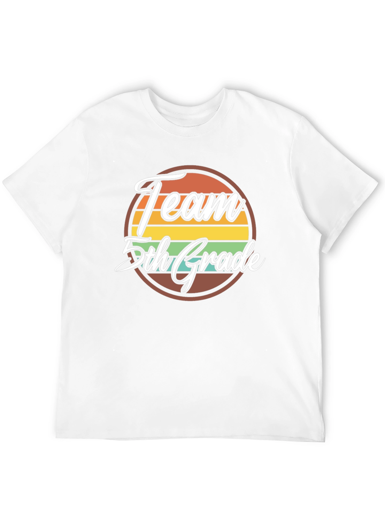 Team 5th Grade Retro Graphic T-Shirt