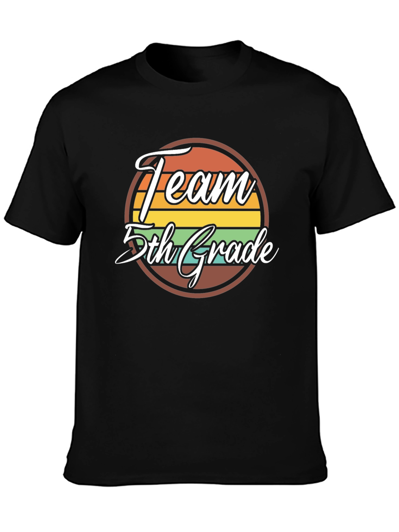 Team 5th Grade Retro Graphic T-Shirt