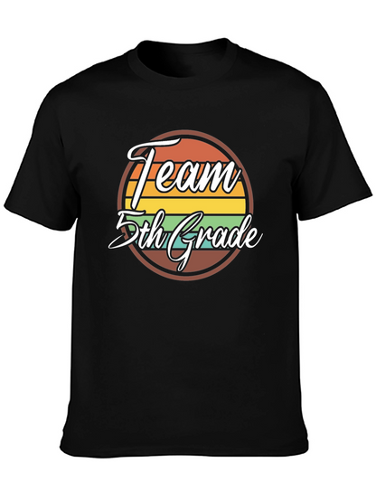 Team 5th Grade Retro Graphic T-Shirt