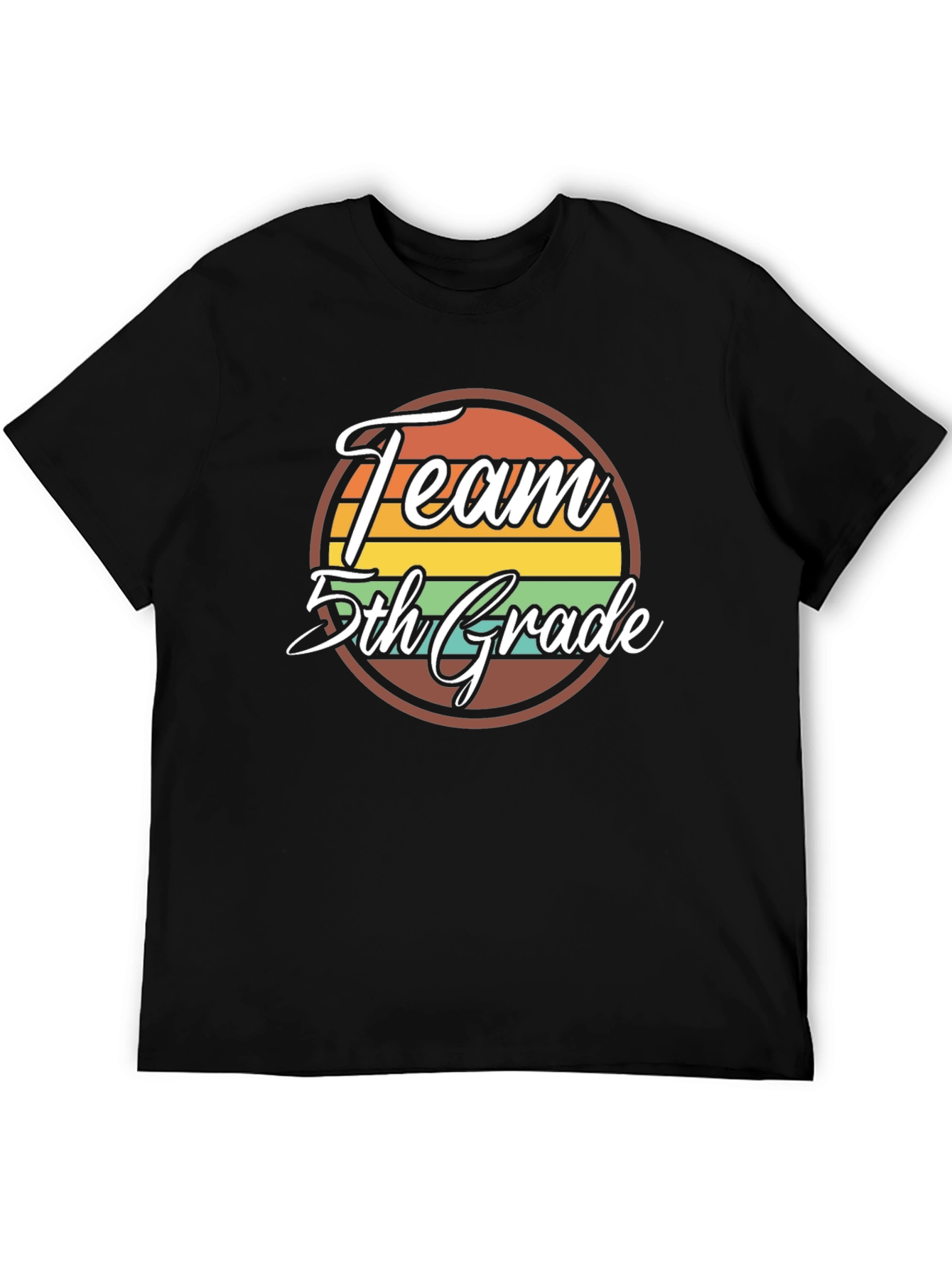 Team 5th Grade Retro Graphic T-Shirt