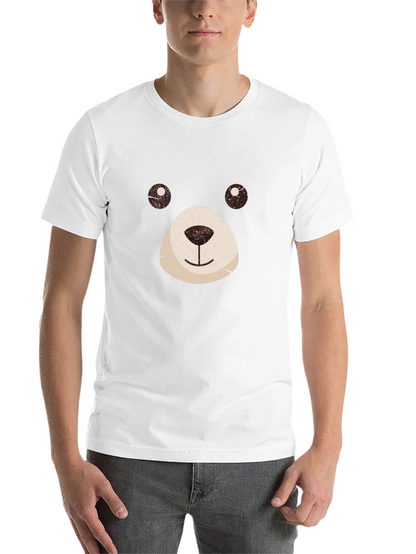 Bear Face Graphic Black T-Shirt