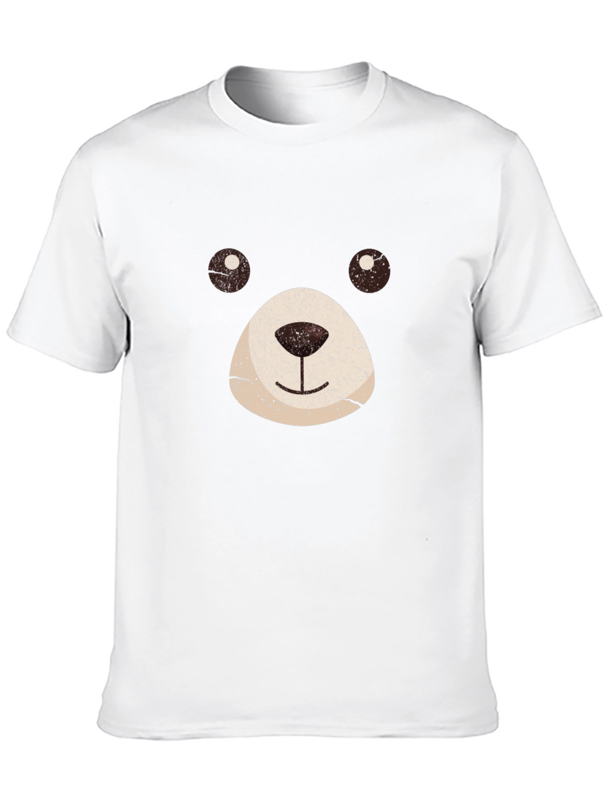 Bear Face Graphic Black T-Shirt