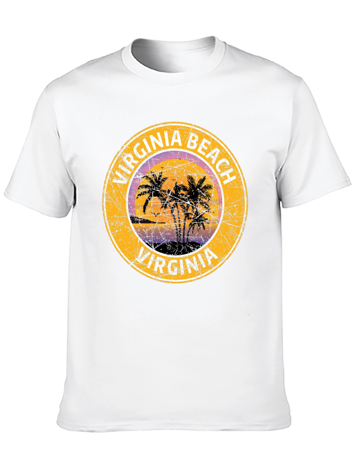 Virginia Beach T-Shirt with Palm Trees