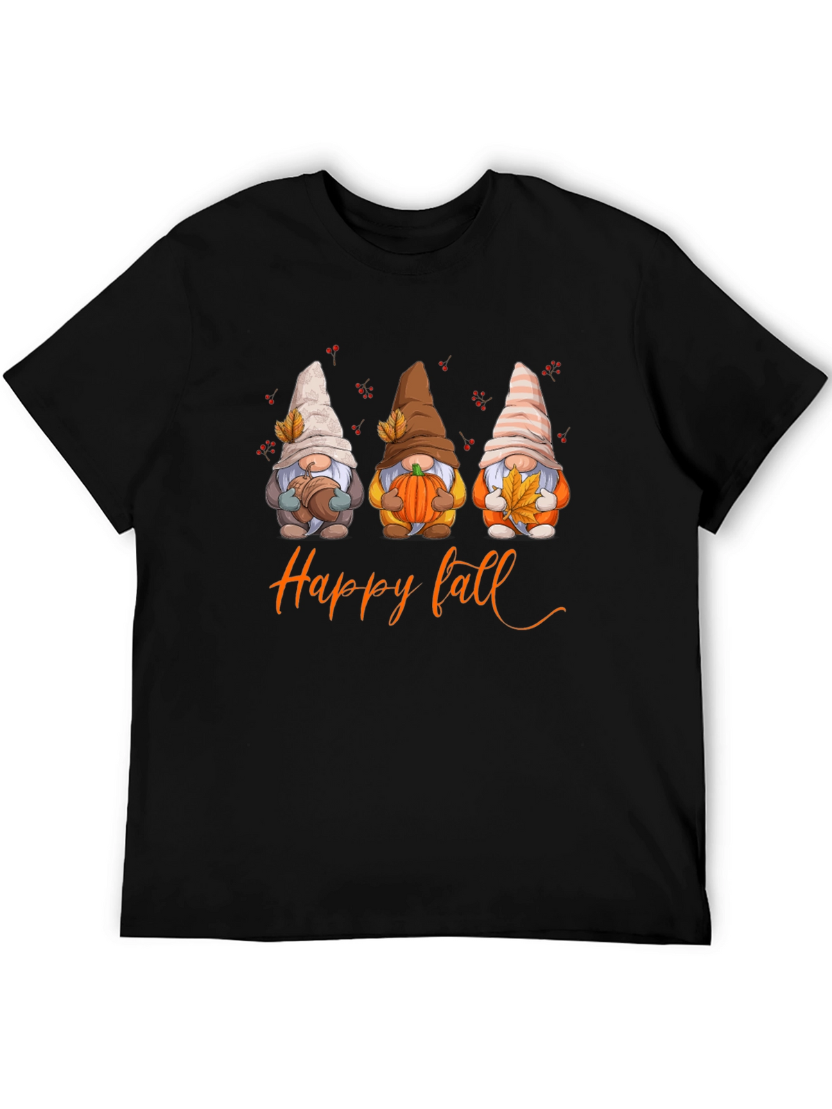 Happy Fall Gnomes Graphic T-Shirt - Autumn Season