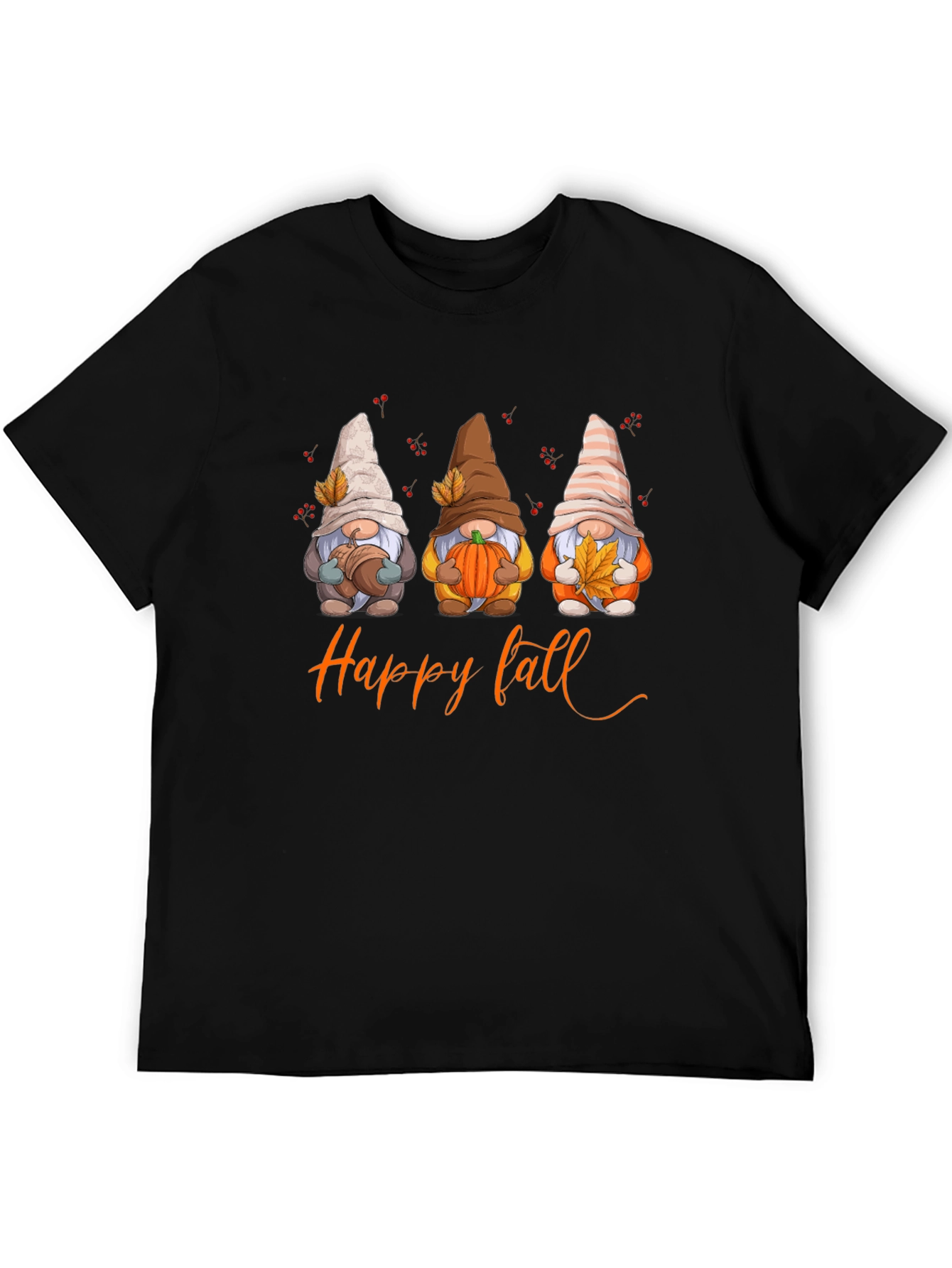 Happy Fall Gnomes Graphic T-Shirt - Autumn Season