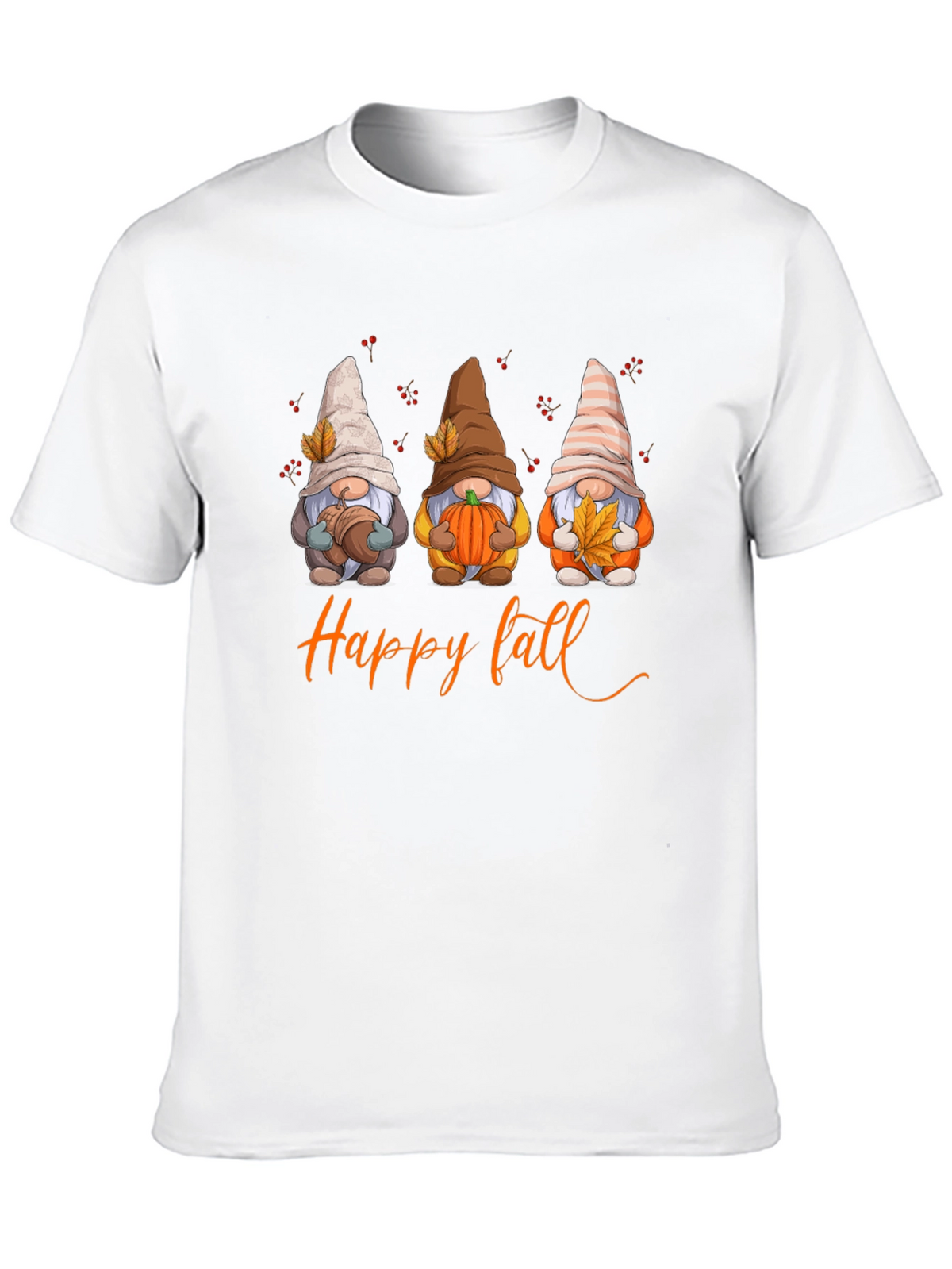 Happy Fall Gnomes Graphic T-Shirt - Autumn Season