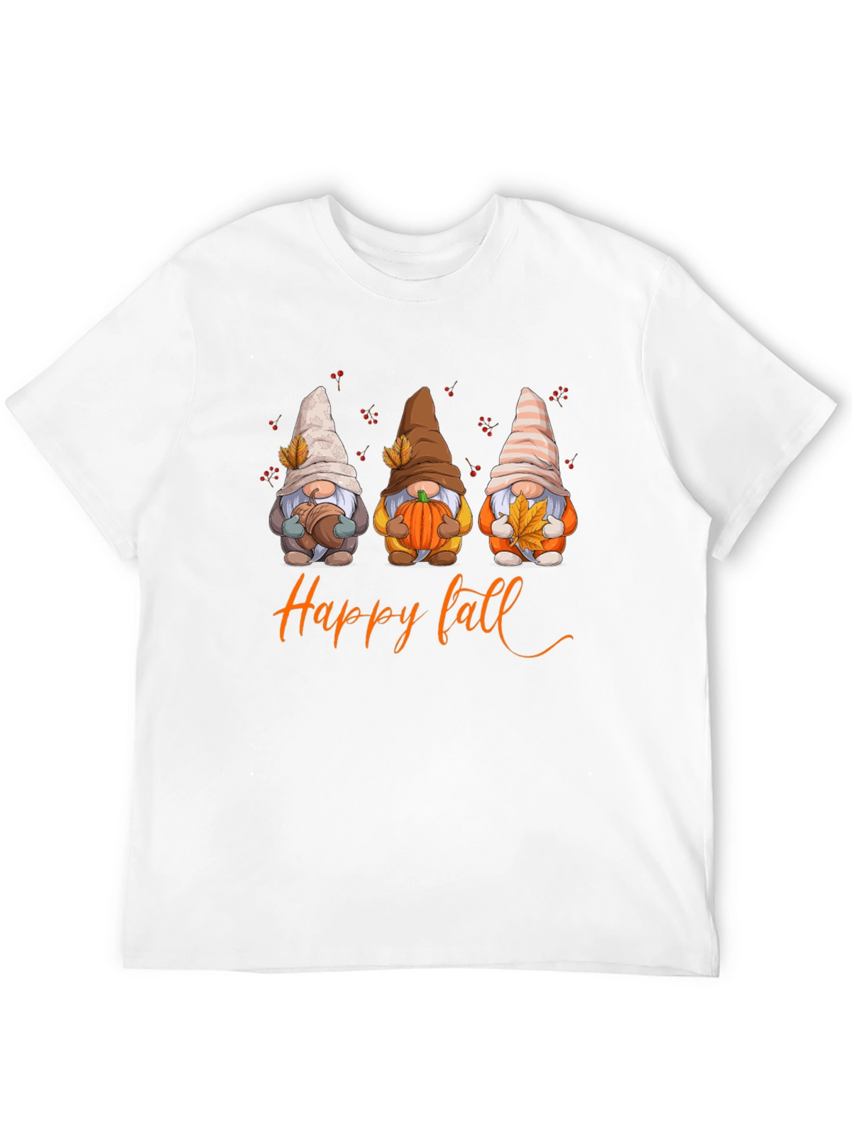 Happy Fall Gnomes Graphic T-Shirt - Autumn Season