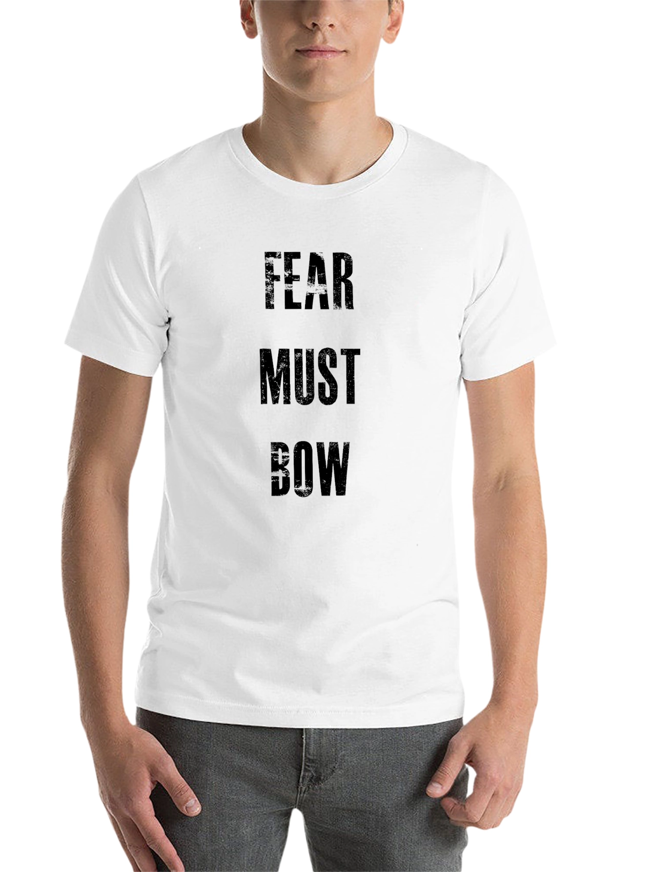 Fear Must Bow Graphic Tee - Black