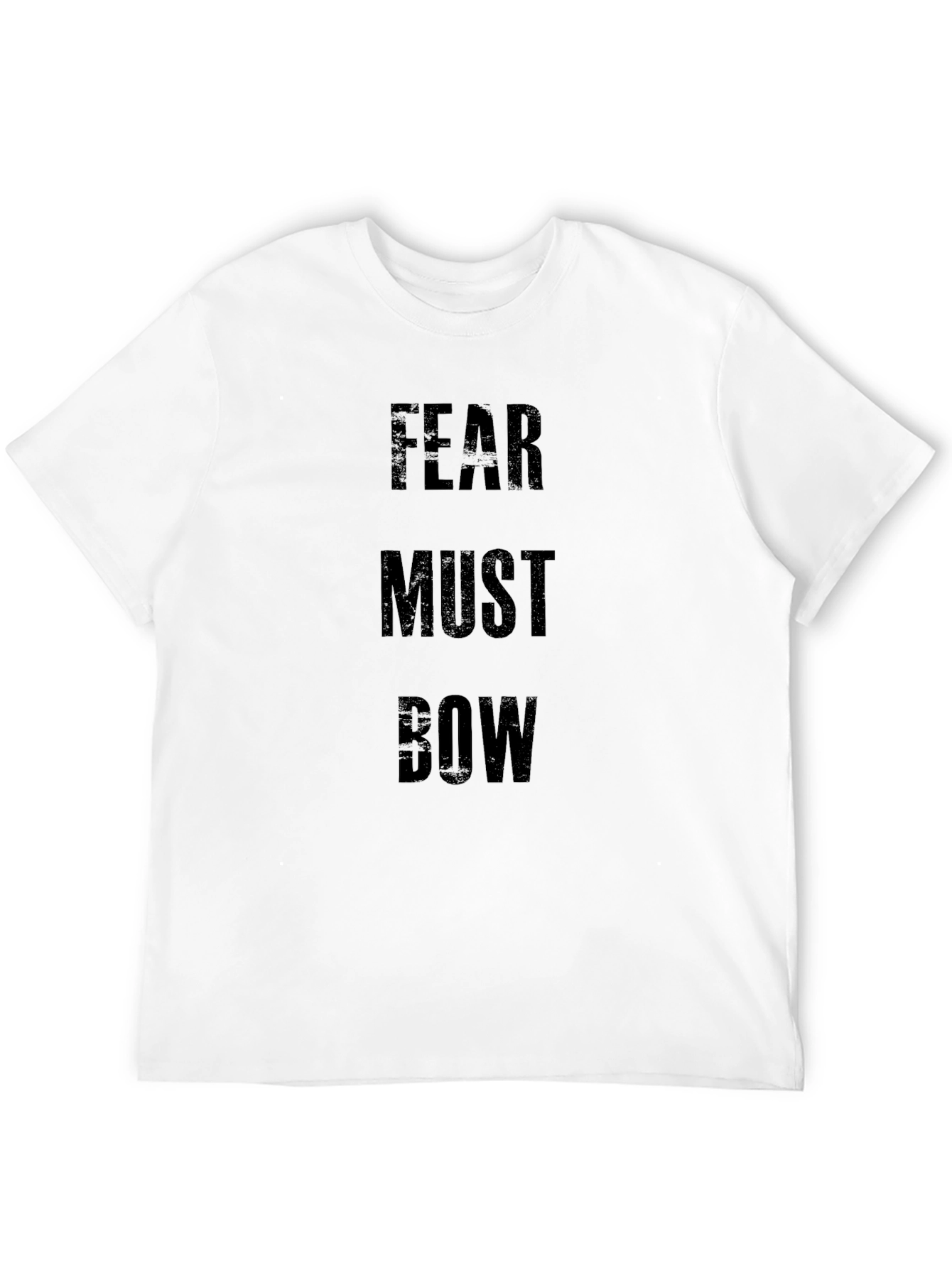 Fear Must Bow Graphic Tee - Black