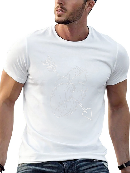 Anatomical Heart Arrow T-Shirt - Unique Graphic Tee