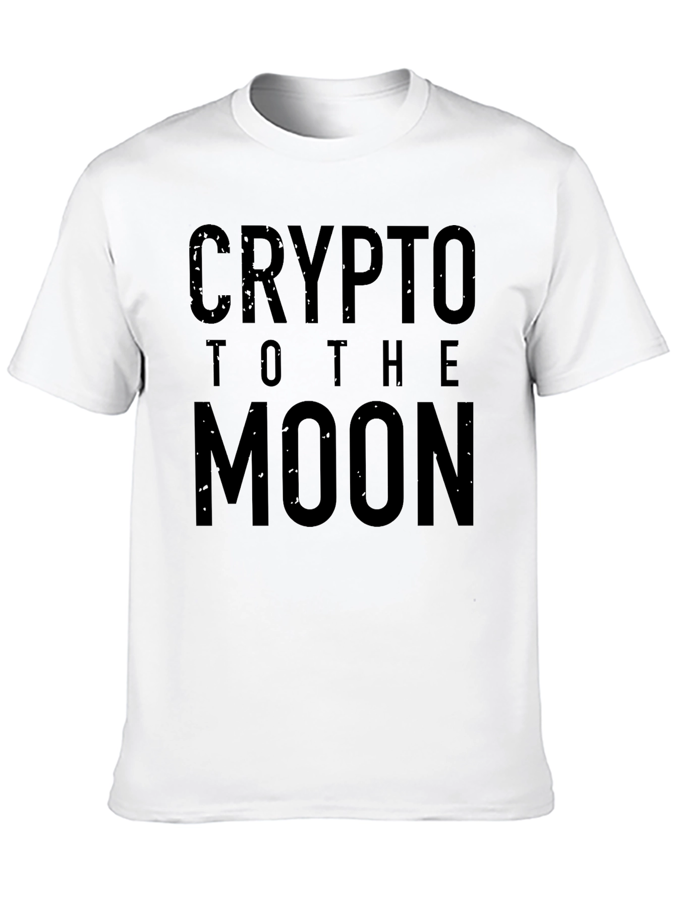 Crypto To The Moon Black Graphic Tee