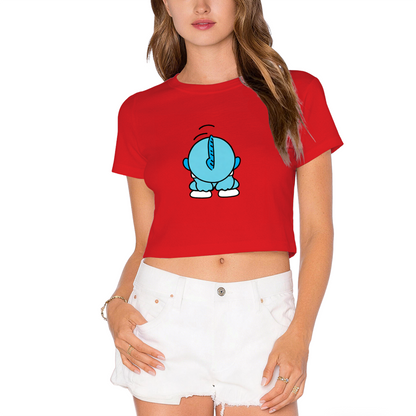 Minimal Side?Print My Melody Kawaii Crop Tee