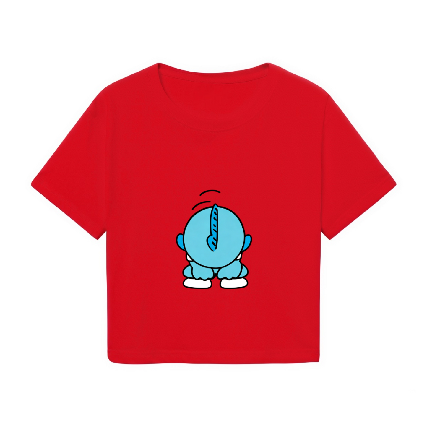 Minimal Side?Print My Melody Kawaii Crop Tee