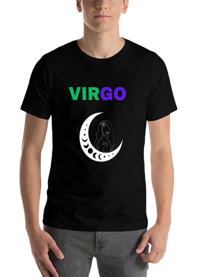 Virgo Zodiac Sign T-Shirt - Black