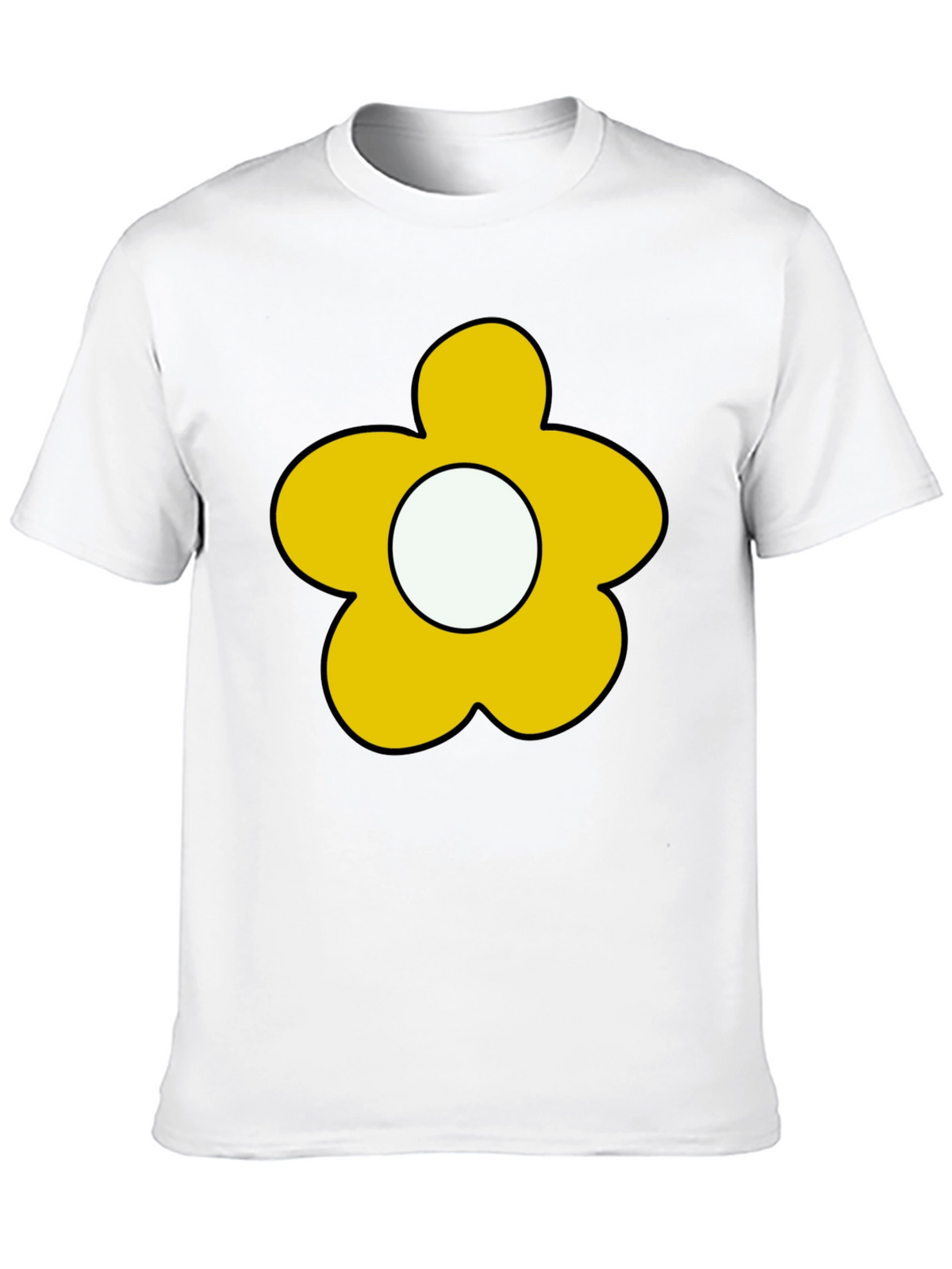 Flower Power Tee - Retro Cartoon Graphic