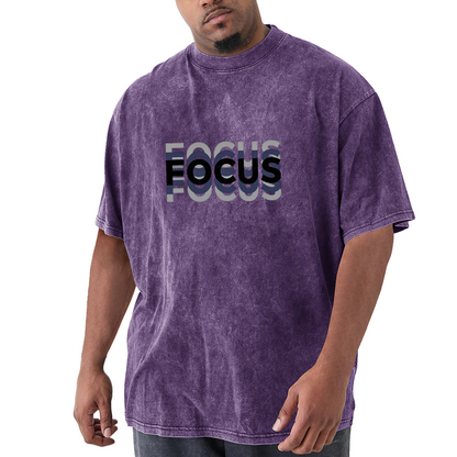 Layered Stacked FOCUS Typography Design