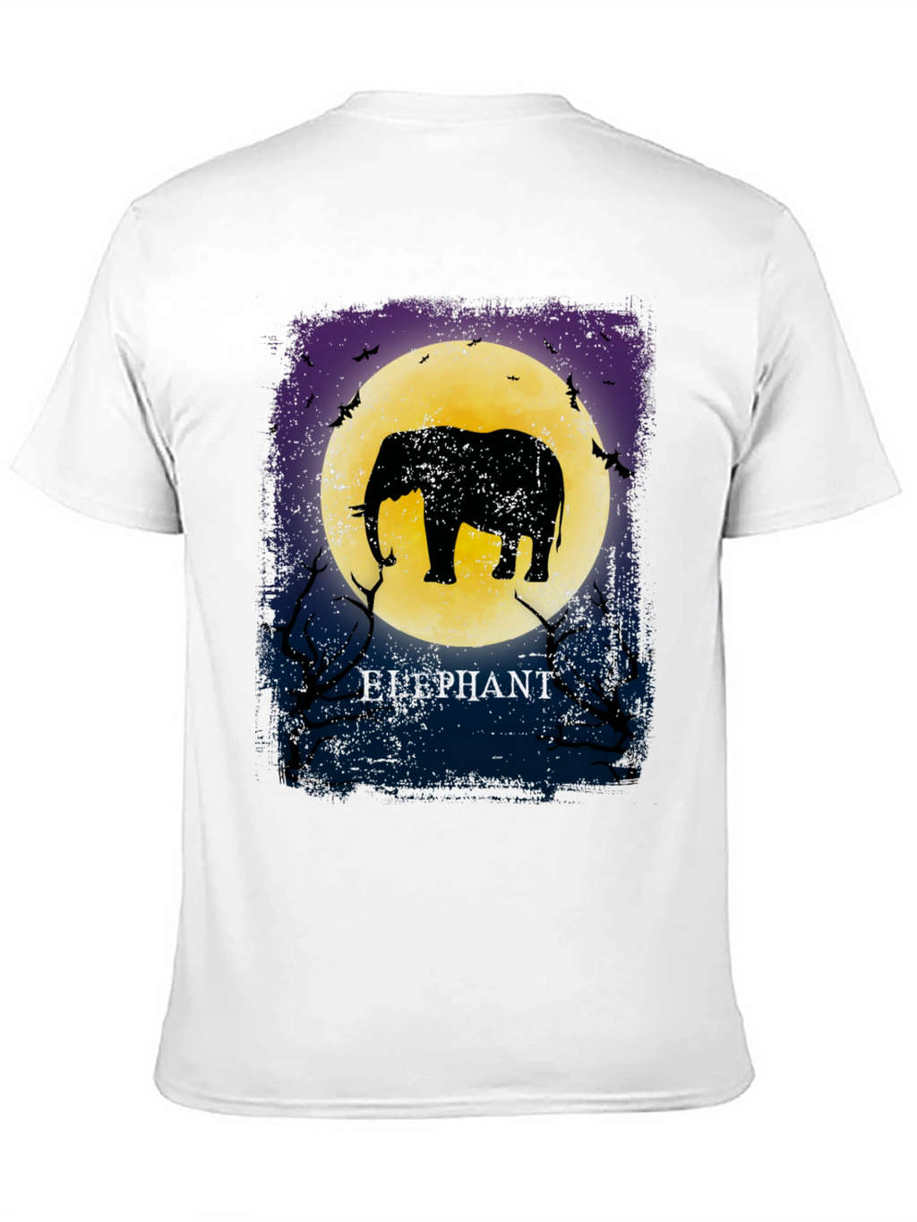 Elephant Moon Graphic Tee - Unique Silhouette Design