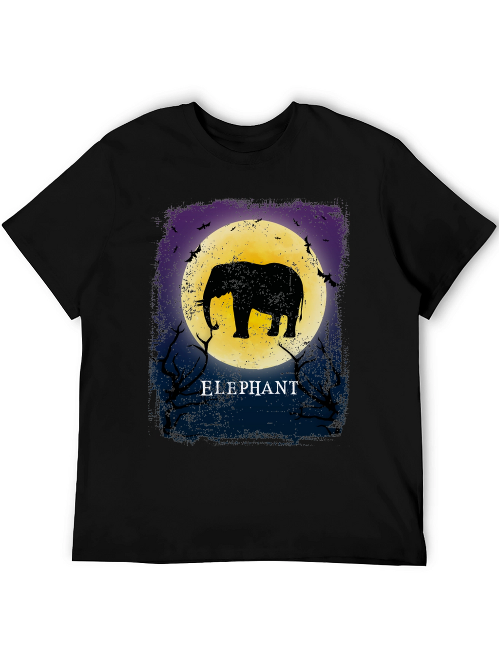 Elephant Moon Graphic Tee - Unique Silhouette Design