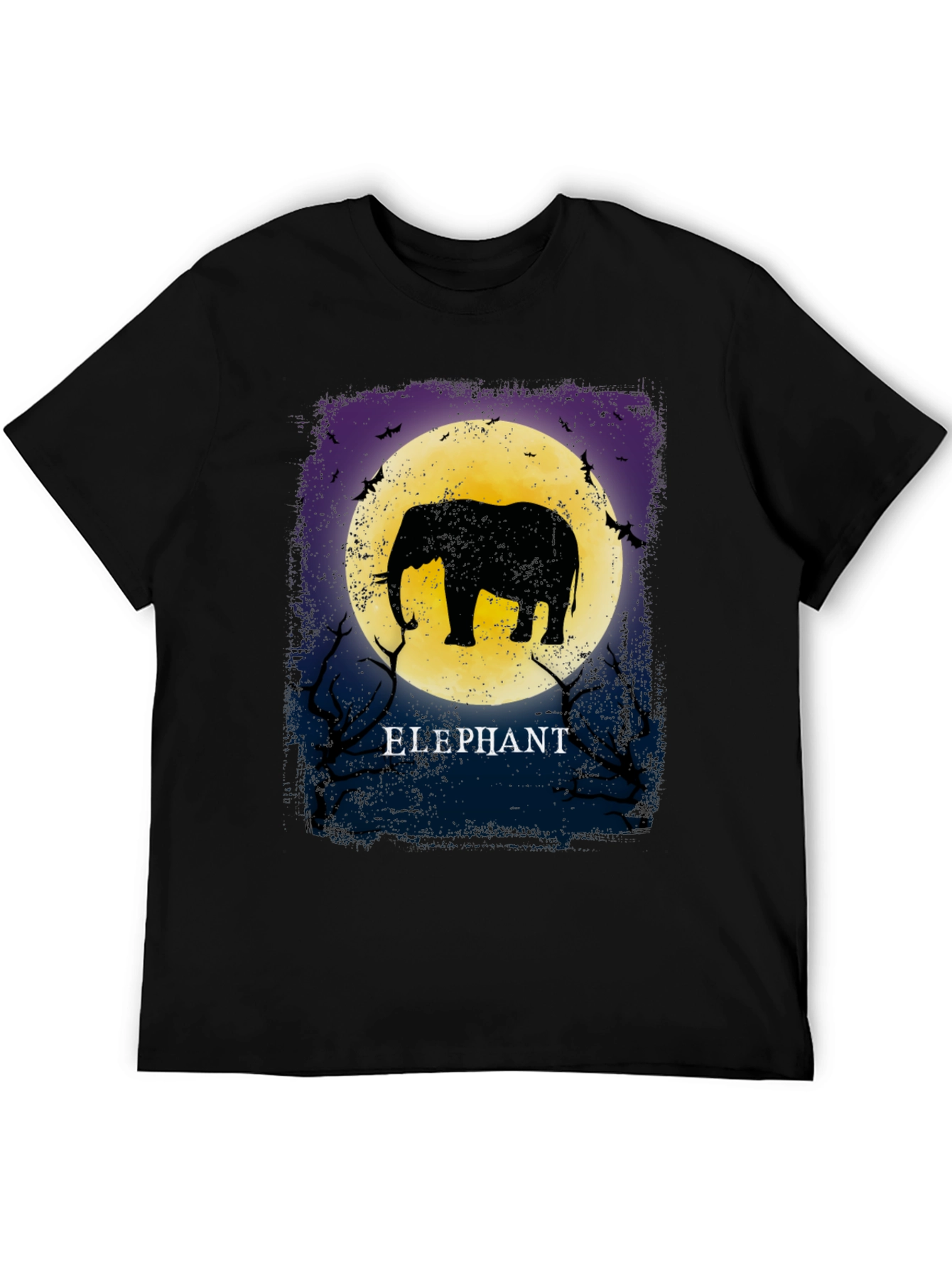 Elephant Moon Graphic Tee - Unique Silhouette Design