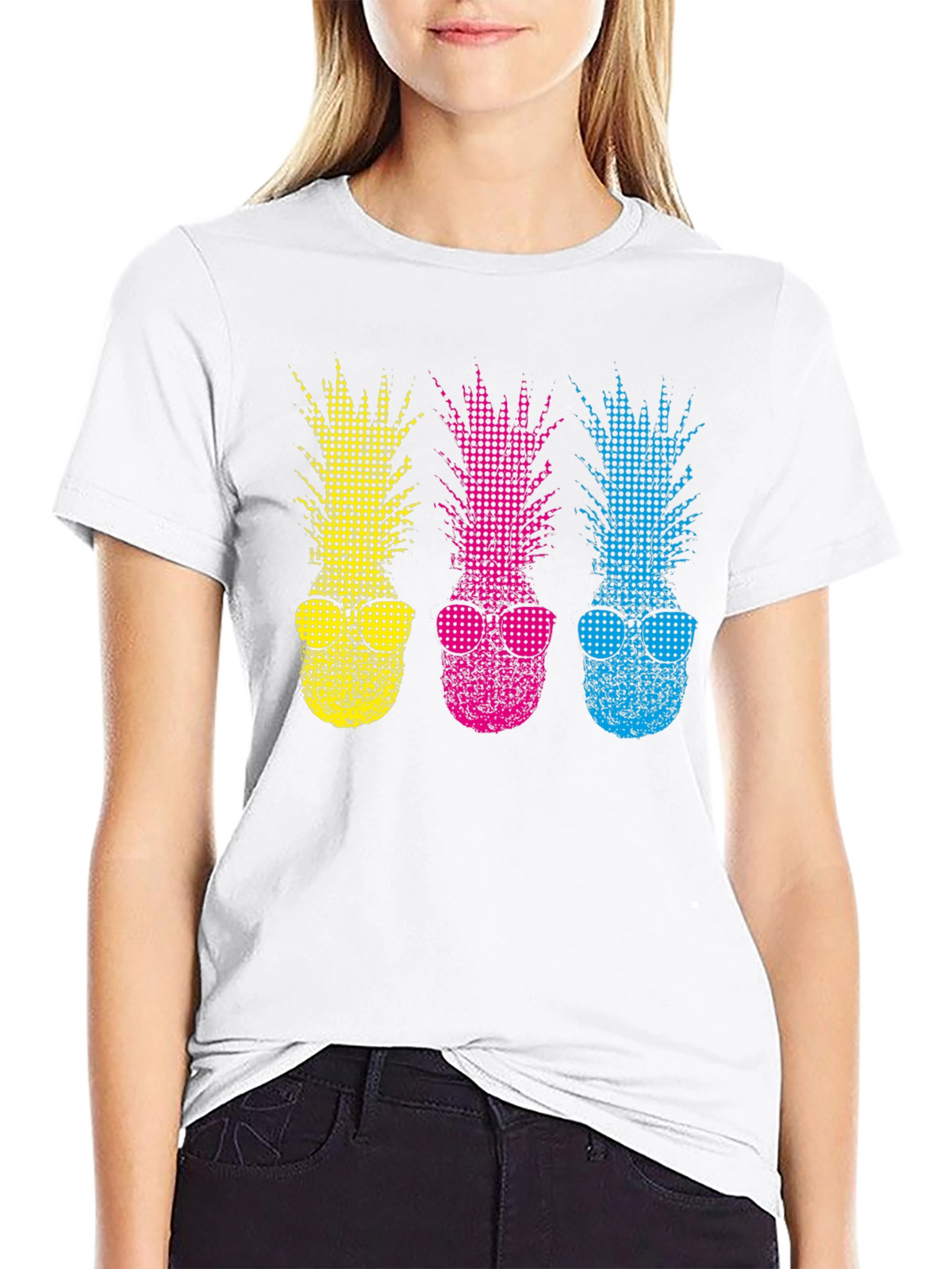 Funky Pineapple T-Shirt - Stylish Summer Vibes