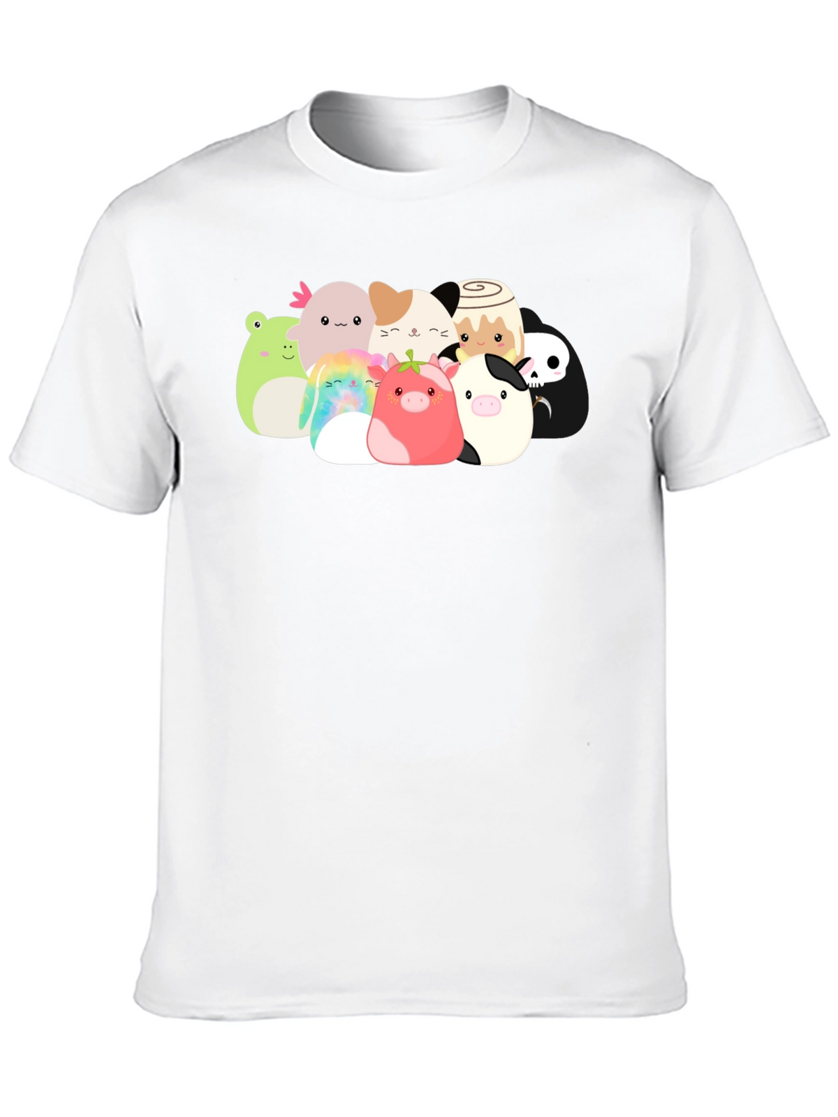 Cute Squishmallow Graphic Black Tee