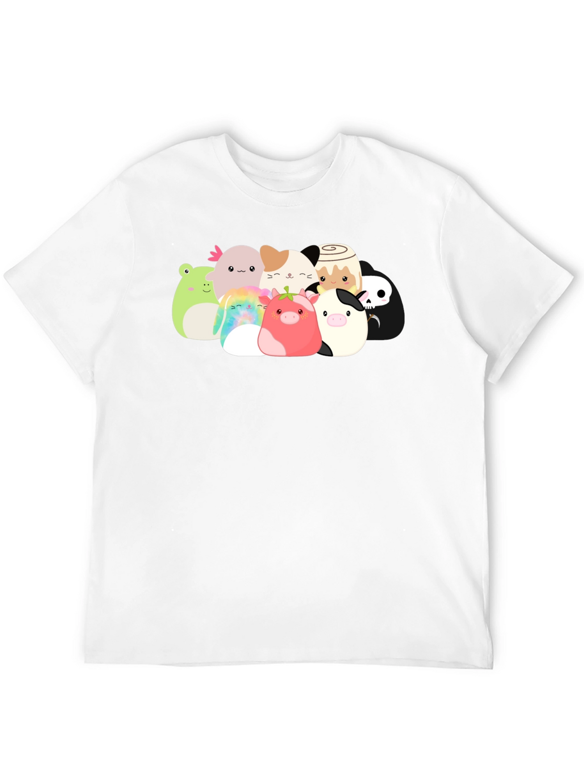 Cute Squishmallow Graphic Black Tee