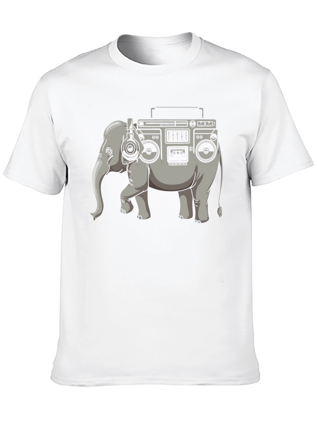 Elephant Boombox Graphic T-Shirt