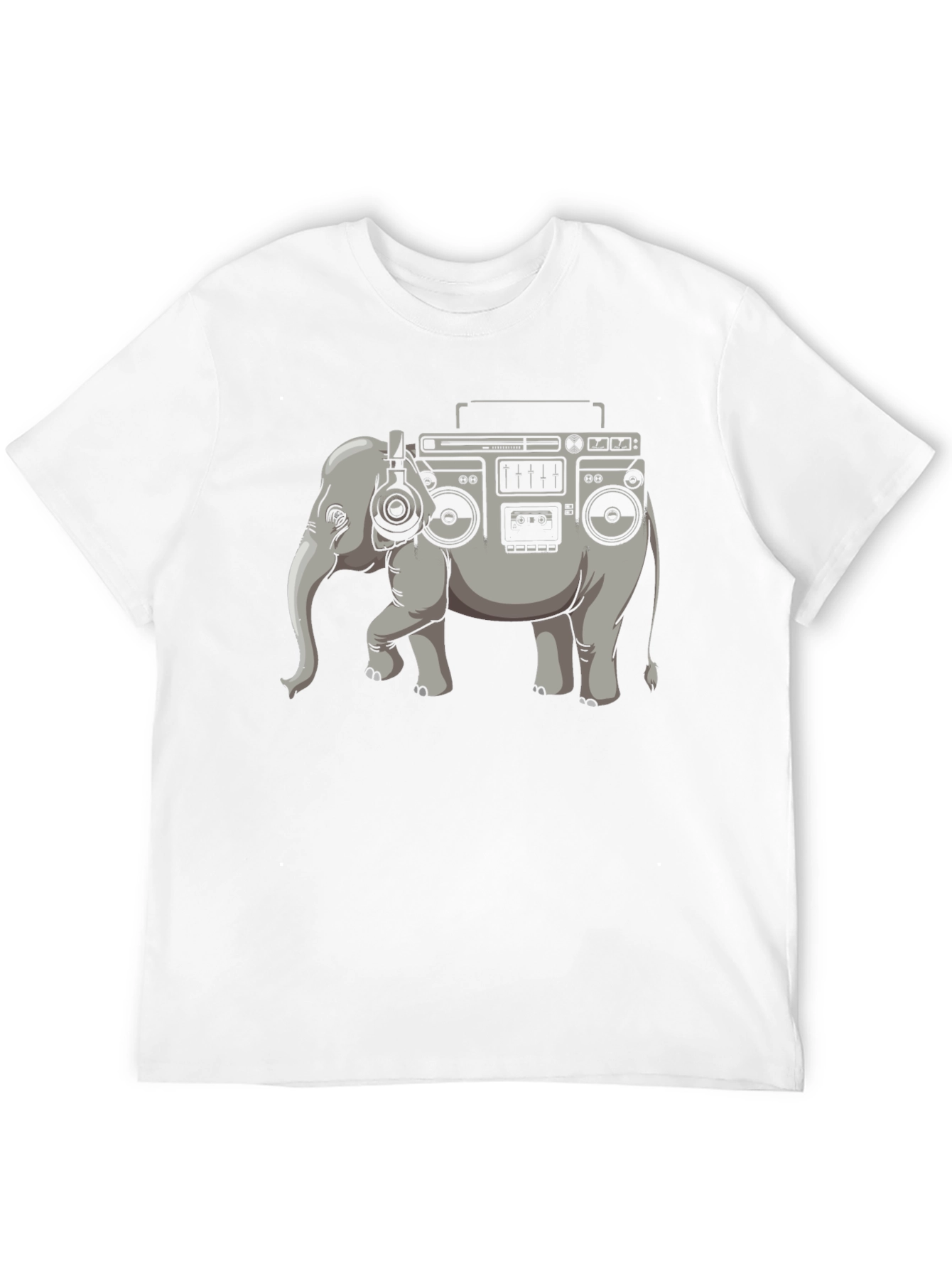 Elephant Boombox Graphic T-Shirt