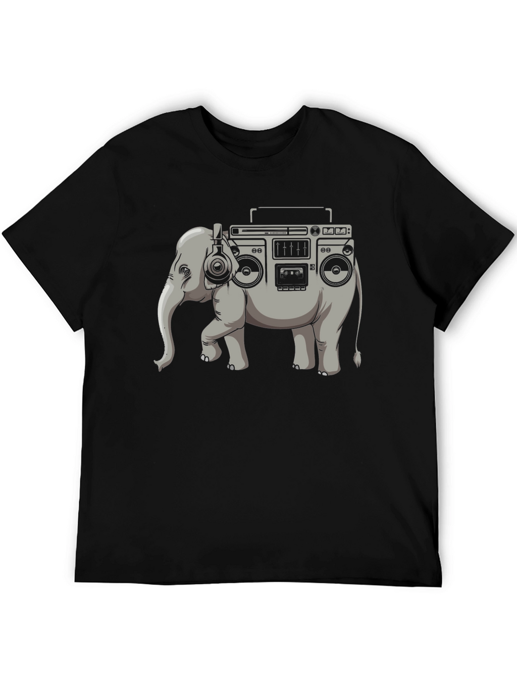 Elephant Boombox Graphic T-Shirt