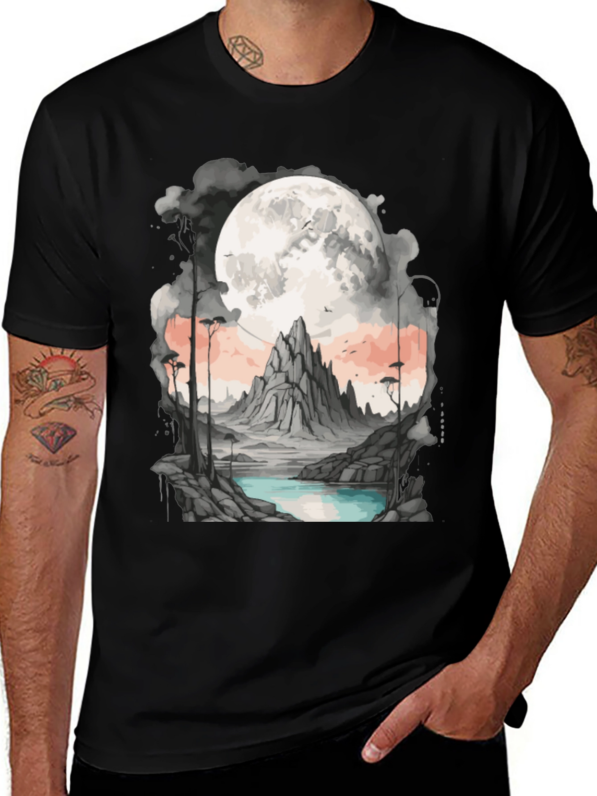 Moonlit Mountain T-Shirt