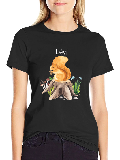 Squirrel on Stump Personalized T-Shirt