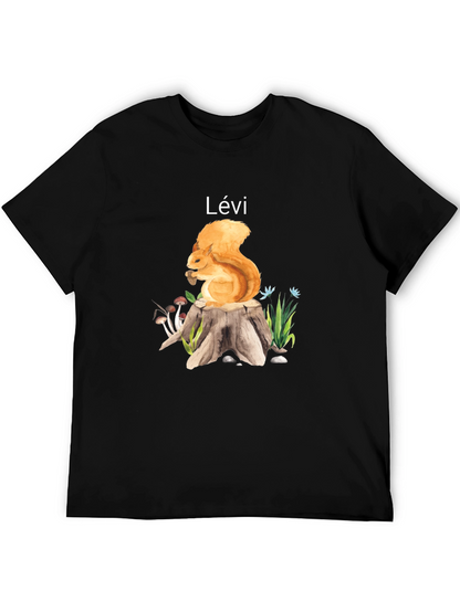 Squirrel on Stump Personalized T-Shirt