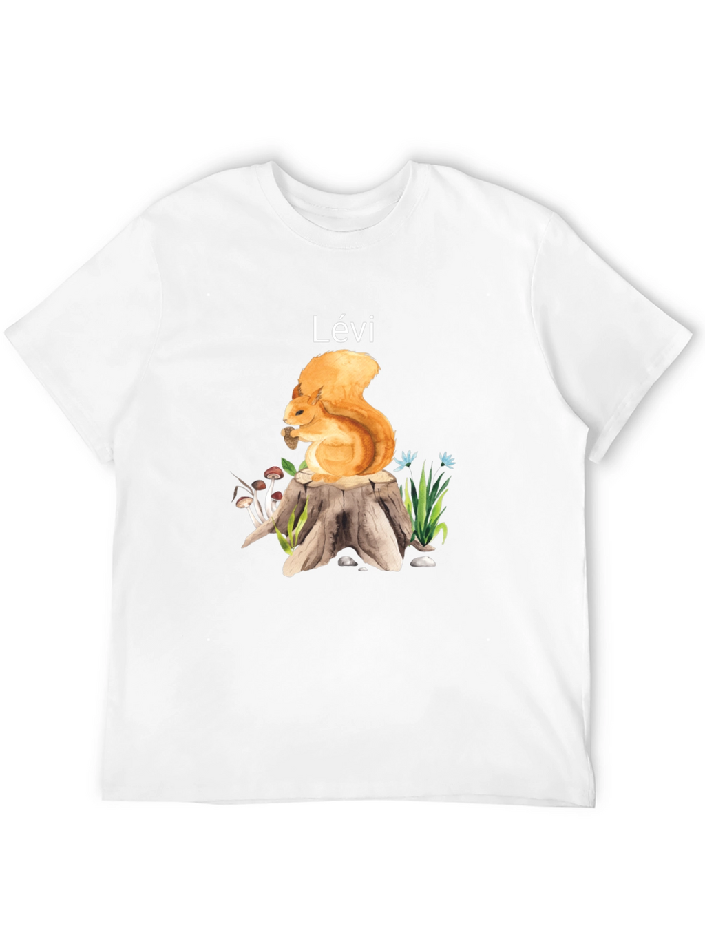 Squirrel on Stump Personalized T-Shirt