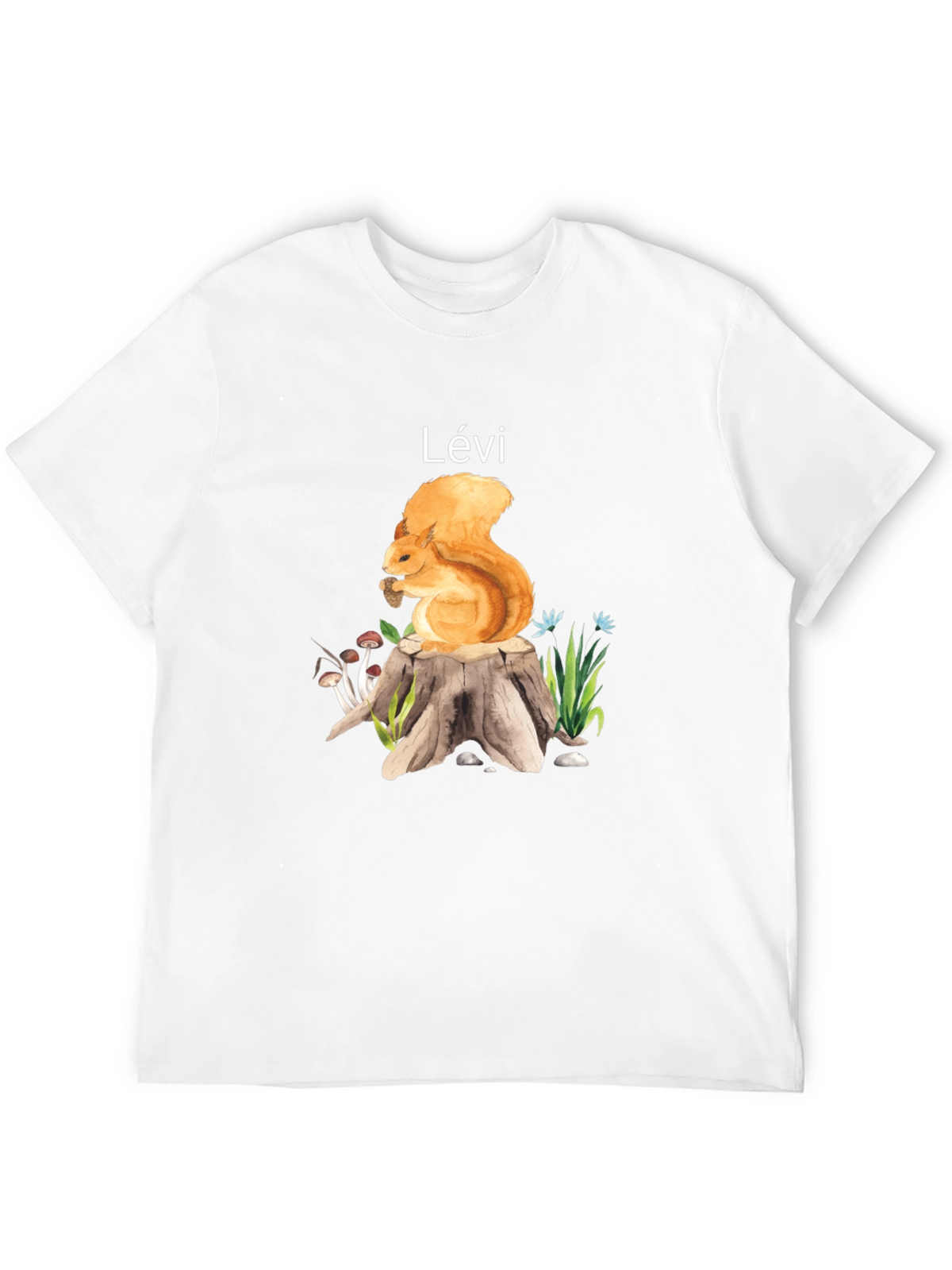 Squirrel on Stump Personalized T-Shirt