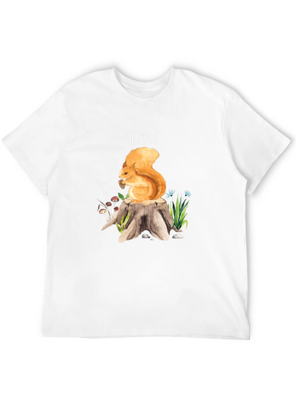 Squirrel on Stump Personalized T-Shirt