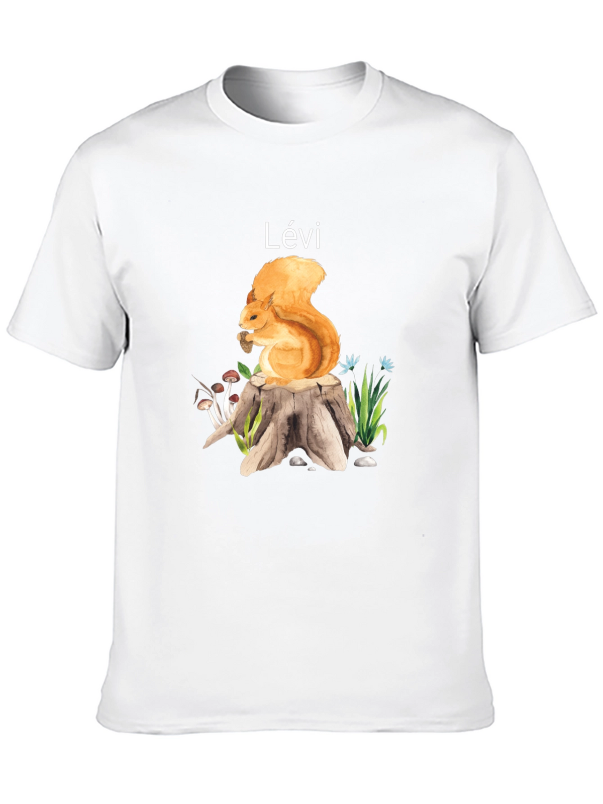 Squirrel on Stump Personalized T-Shirt
